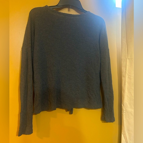 Alter'd State cute button up shirt with tie in the front. - Picture 2 of 3